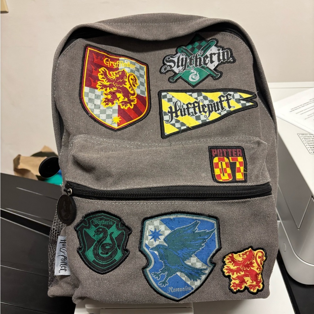 Gray Hogwarts House Backpack